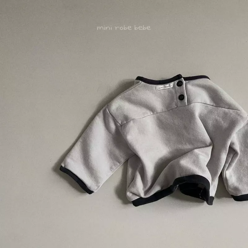 Mini Robe - Korean Baby Fashion - #babyoutfit - Terry Color Sweatshirt - 6