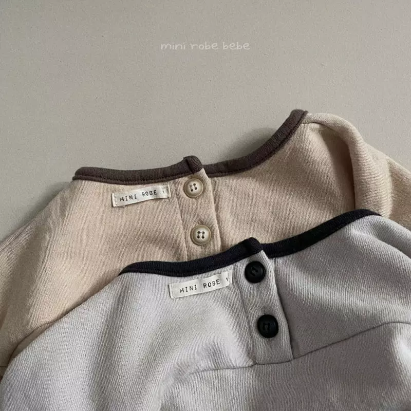 Mini Robe - Korean Baby Fashion - #babywear - Terry Color Sweatshirt - 8