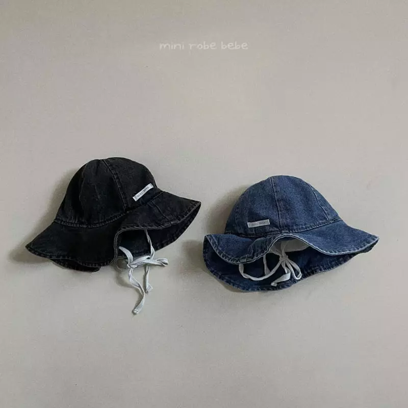 Mini Robe - Korean Baby Fashion - #onlinebabyboutique - Denim Bucket Hat