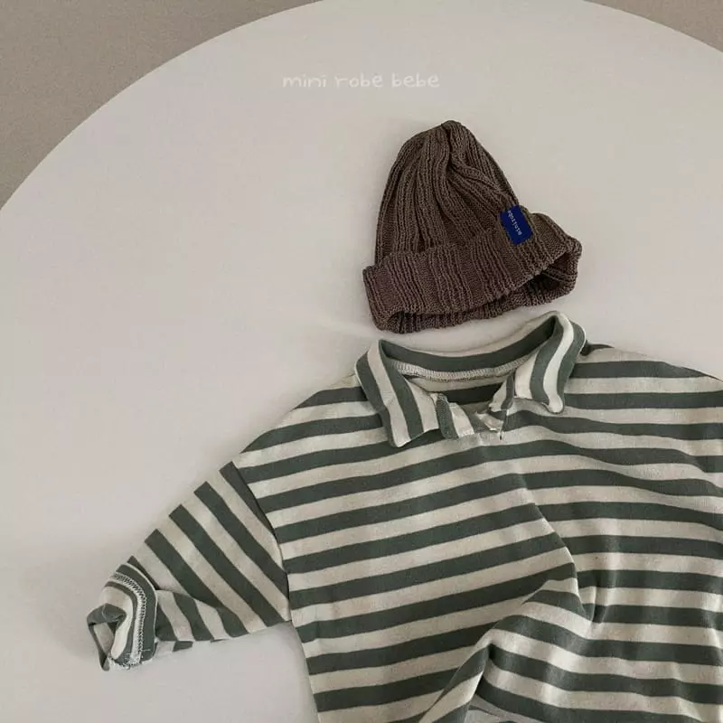 Mini Robe - Korean Baby Fashion - #onlinebabyboutique - Hu Collar Tee - 11