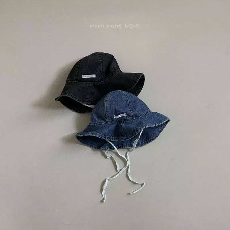 Mini Robe - Korean Baby Fashion - #onlinebabyshop - Denim Bucket Hat - 2