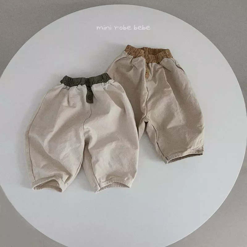 Mini Robe - Korean Baby Fashion - #smilingbaby - Two Tone Pants - 5