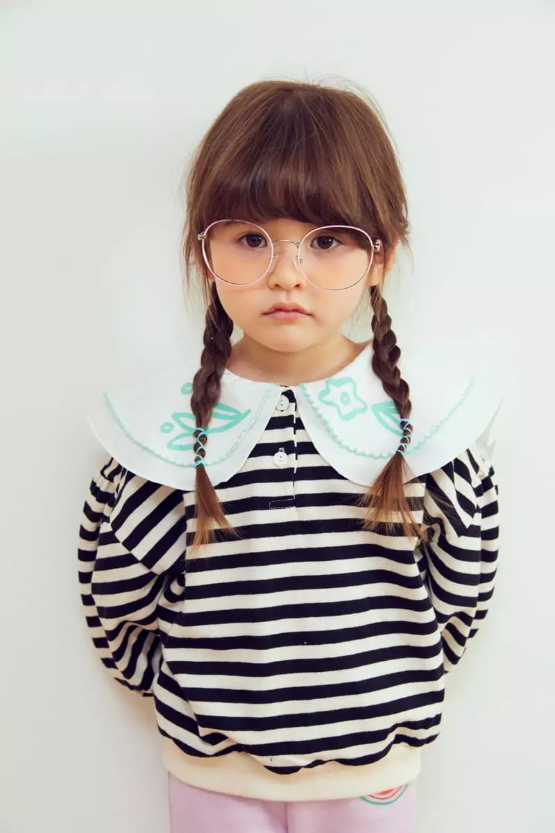 Miniature - Korean Children Fashion - #Kfashion4kids - Double Collar Sweatshirt - 8