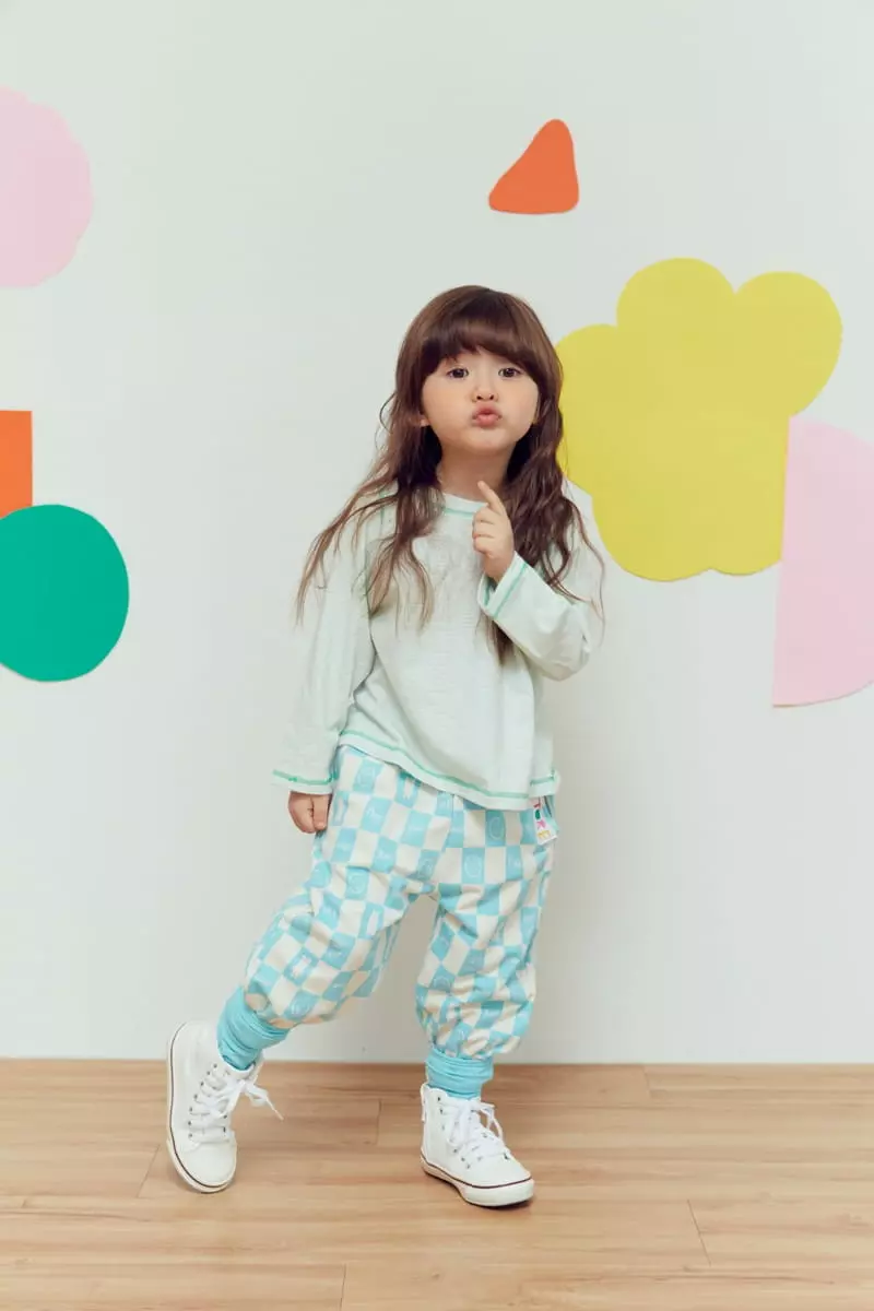 Miniature - Korean Children Fashion - #Kfashion4kids - Check Jogger Pants - 8