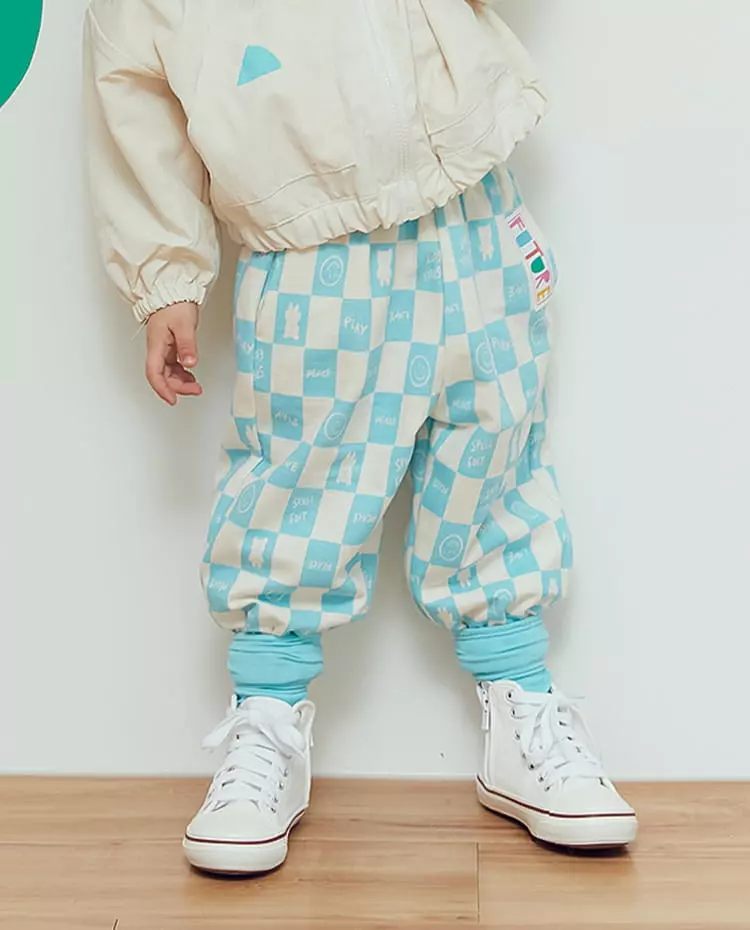 Miniature - Korean Children Fashion - #childrensboutique - Check Jogger Pants