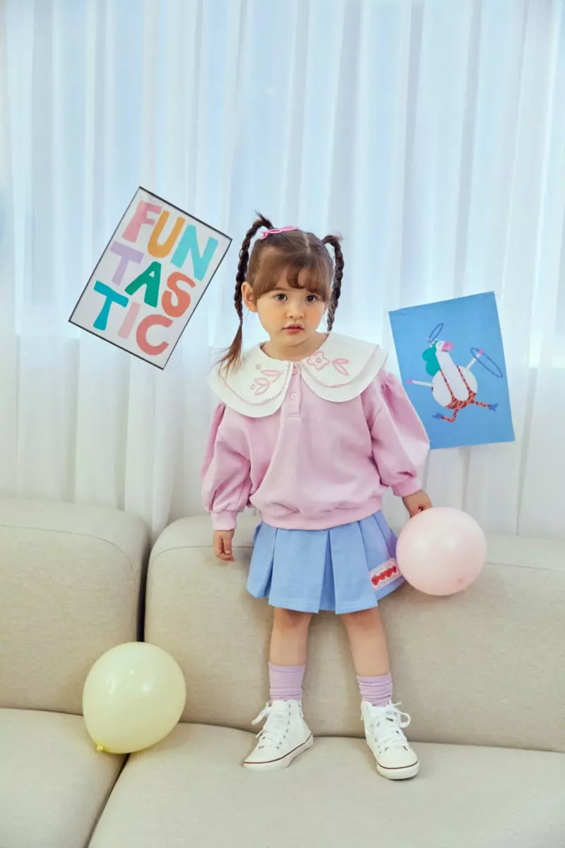 Miniature - Korean Children Fashion - #discoveringself - Double Collar Sweatshirt - 3