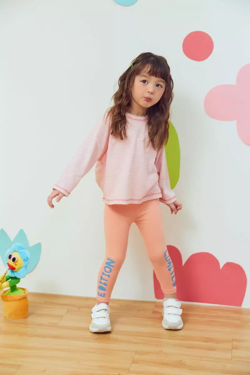 Miniature - Korean Children Fashion - #fashionkids - Lettering Leggings