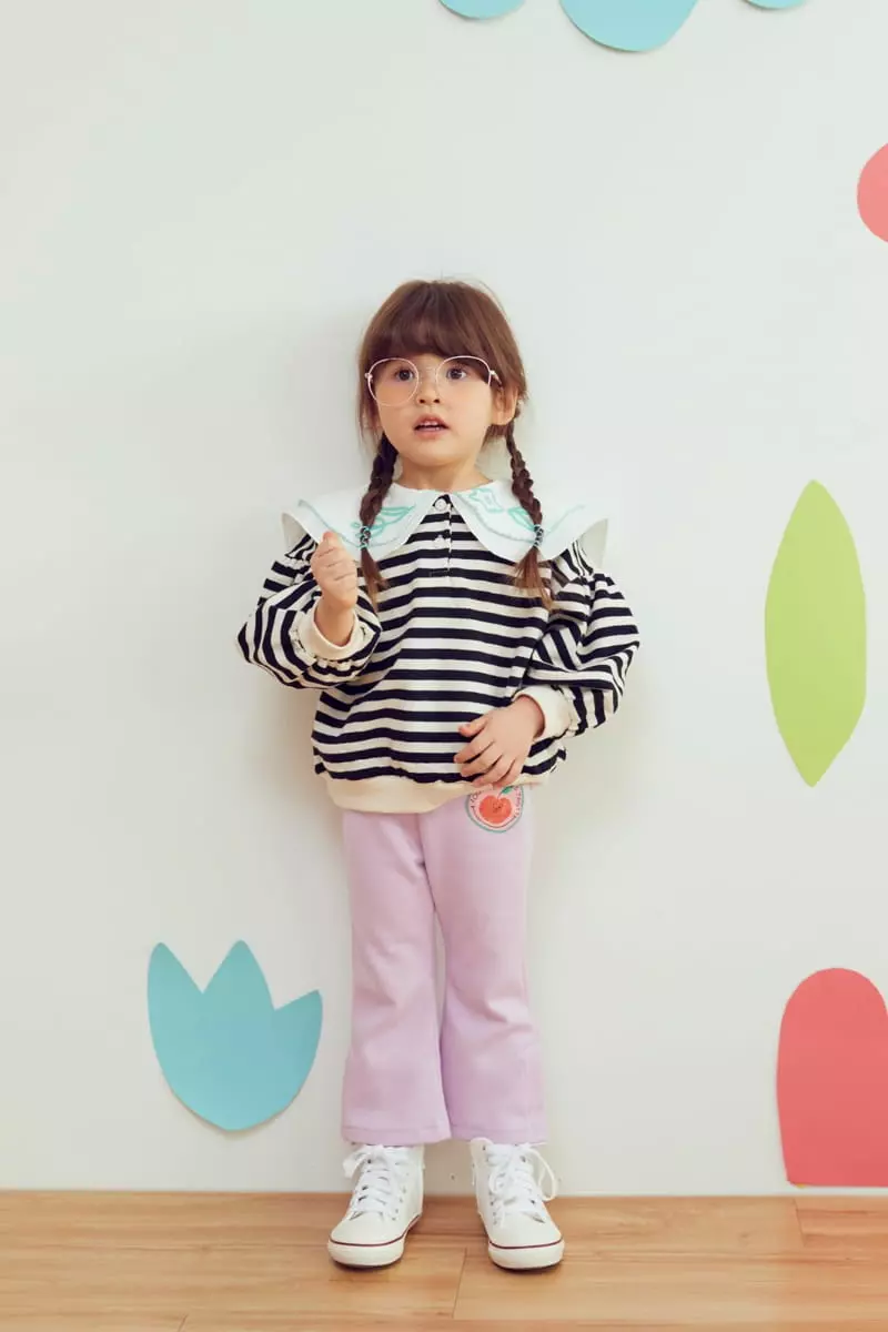 Miniature - Korean Children Fashion - #kidsshorts - Patch Bootscut Pants - 6