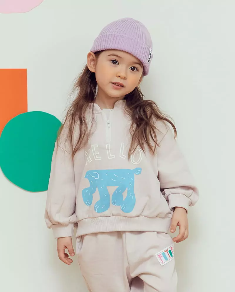 Miniature - Korean Children Fashion - #kidsstore - Iee Lumi Half Zip-up