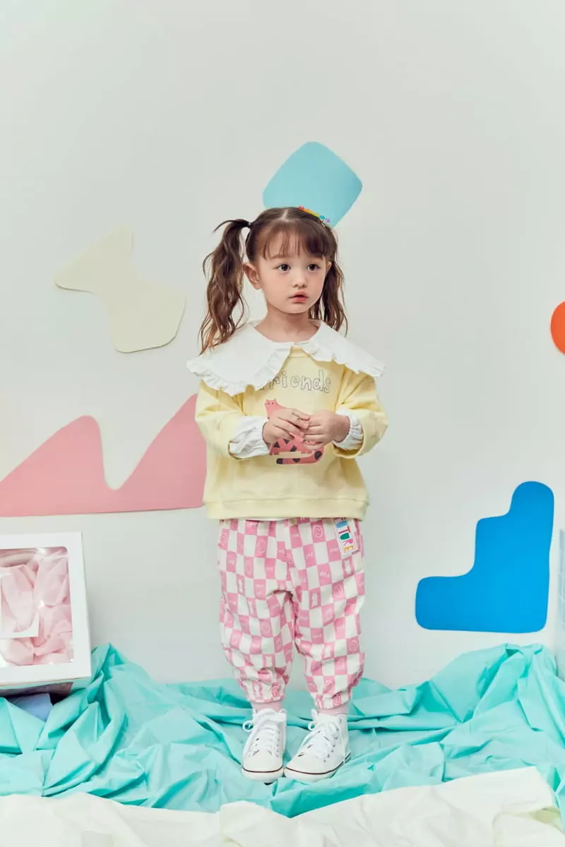 Miniature - Korean Children Fashion - #prettylittlegirls - Check Jogger Pants - 12