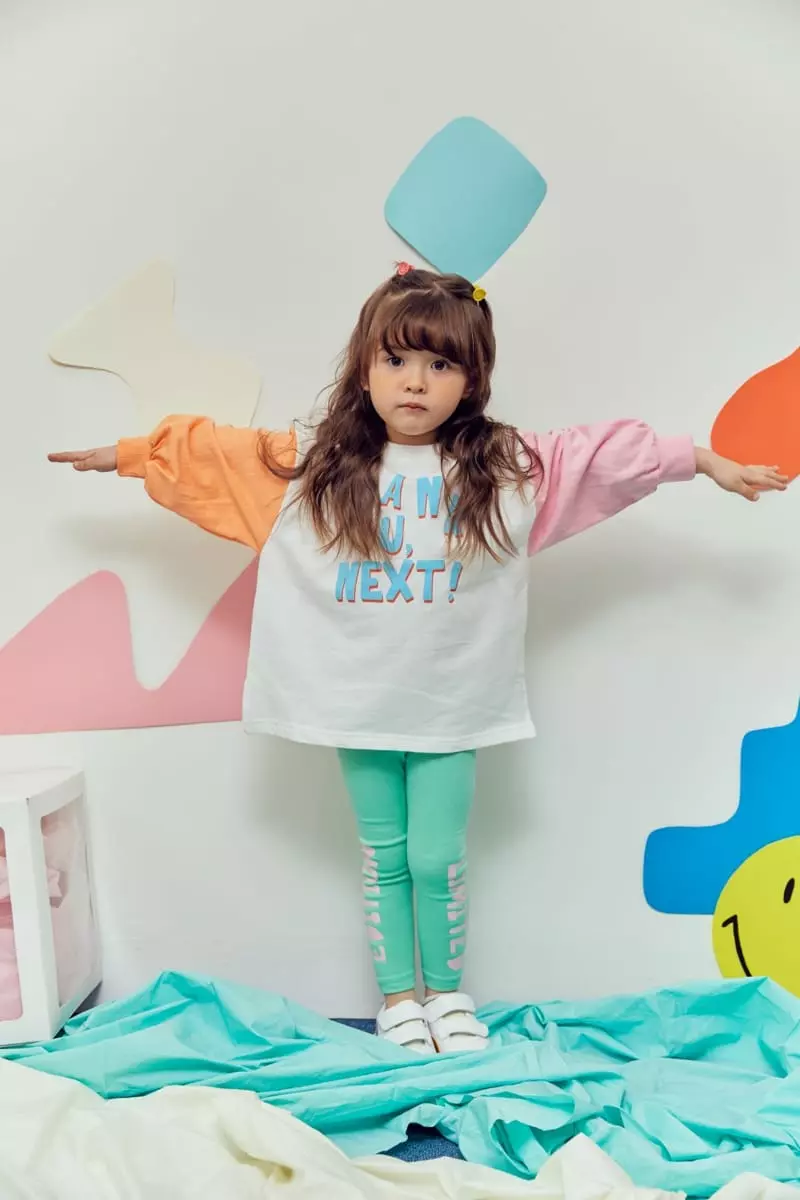 Miniature - Korean Children Fashion - #todddlerfashion - Lettering Leggings - 10
