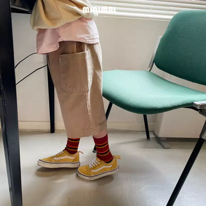 Minimal - Korean Children Fashion - #Kfashion4kids - Stitch Pocket Shorts