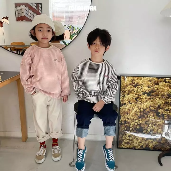 Minimal - Korean Children Fashion - #stylishchildhood - Thank You Piping Tee - 4