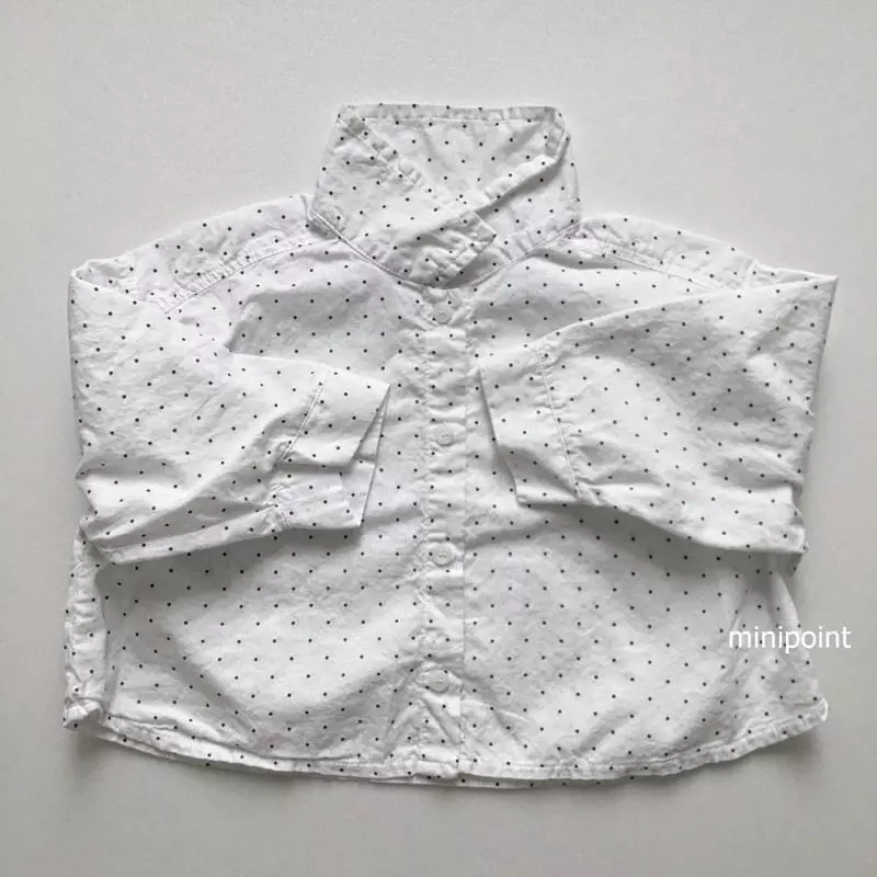 Minipoint - Korean Children Fashion - #Kfashion4kids - Dot Short Shirt - 2