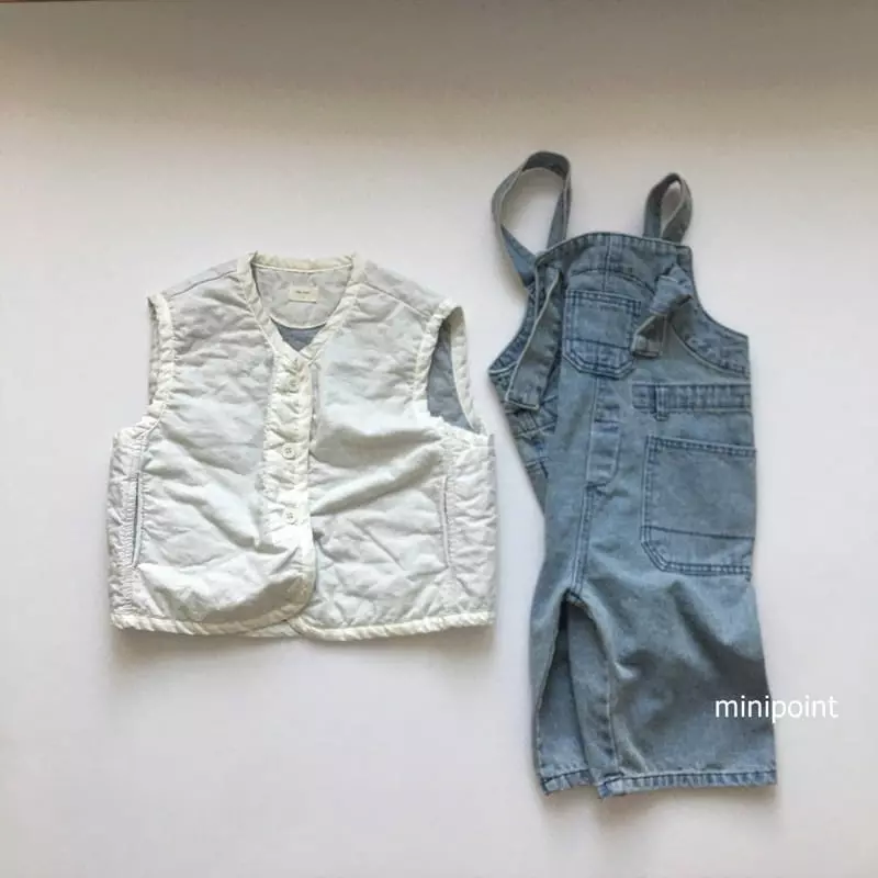 Minipoint - Korean Children Fashion - #kidsstore - Knot Overalls - 2