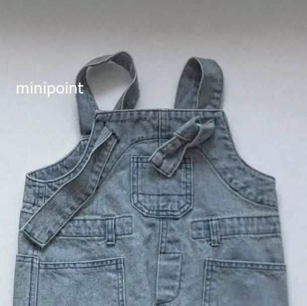 Minipoint - Korean Children Fashion - #kidzfashiontrend - Knot Overalls - 3