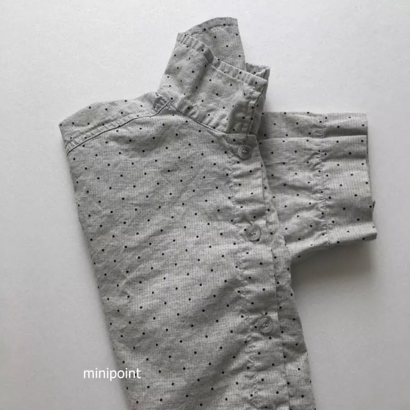 Minipoint - Korean Children Fashion - #kidzfashiontrend - Dot Short Shirt