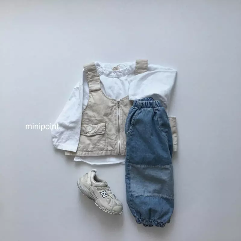 Minipoint - Korean Children Fashion - #littlefashionista - Worker Vest
