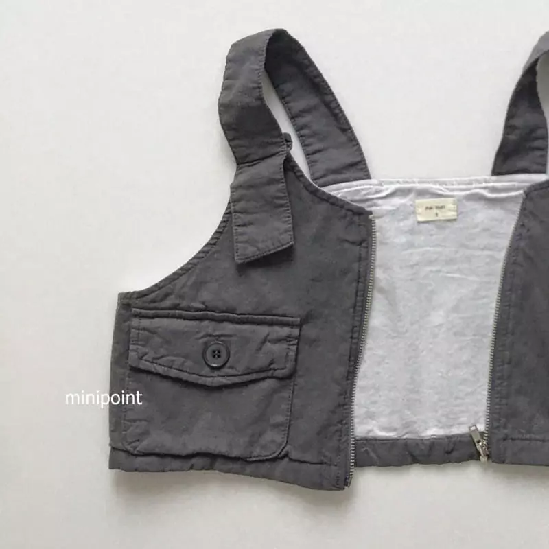 Minipoint - Korean Children Fashion - #minifashionista - Worker Vest - 3