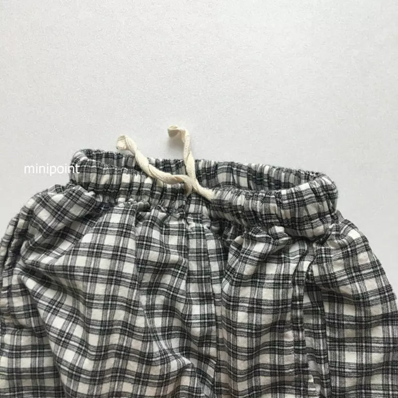 Minipoint - Korean Children Fashion - #minifashionista - Comfortable Check Pants - 2