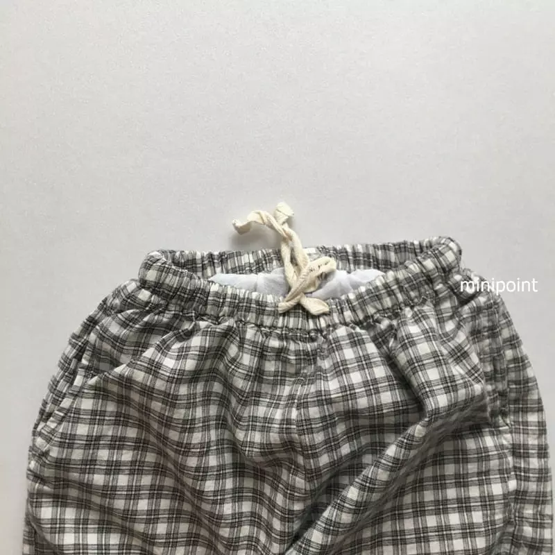 Minipoint - Korean Children Fashion - #prettylittlegirls - Comfortable Check Pants - 3