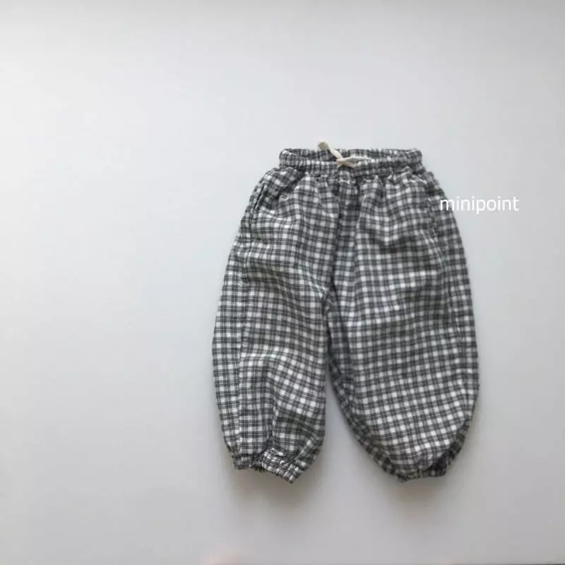 Minipoint - Korean Children Fashion - #prettylittlegirls - Comfortable Check Pants - 4