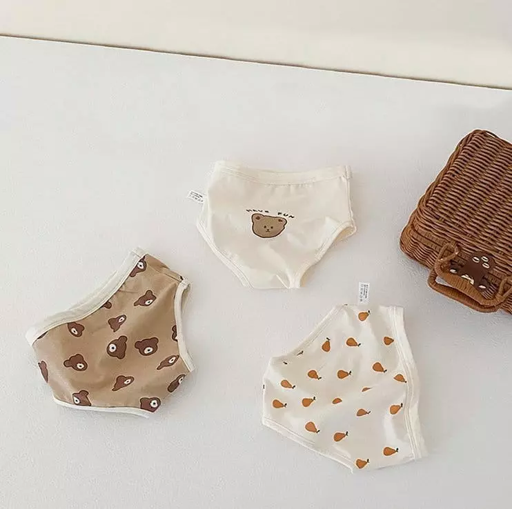 Miso - Korean Children Fashion - #childofig - Brown Bear Under Pants Set - 8