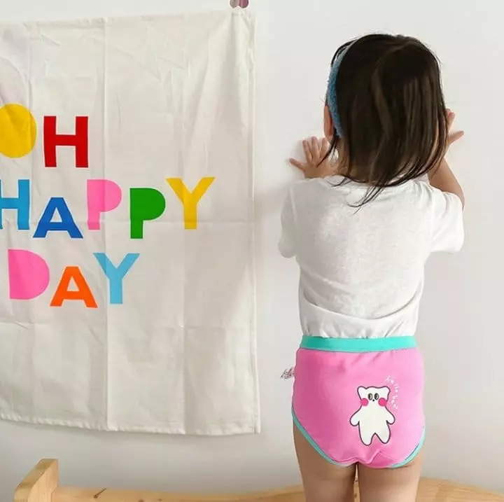 Miso - Korean Children Fashion - #childrensboutique - Flower Bear Under Pants Set - 6
