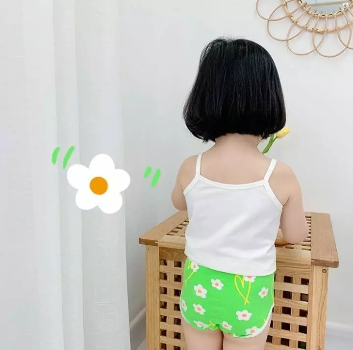 Miso - Korean Children Fashion - #childrensboutique - Floral Under Pants Set - 4