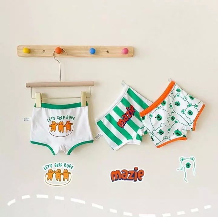 Miso - Korean Children Fashion - #discoveringself - Green Magic Under Pants Set
