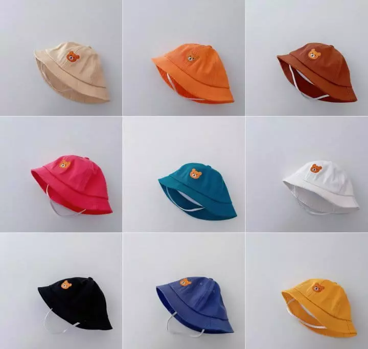 Miso - Korean Children Fashion - #discoveringself - Bear Buckethat