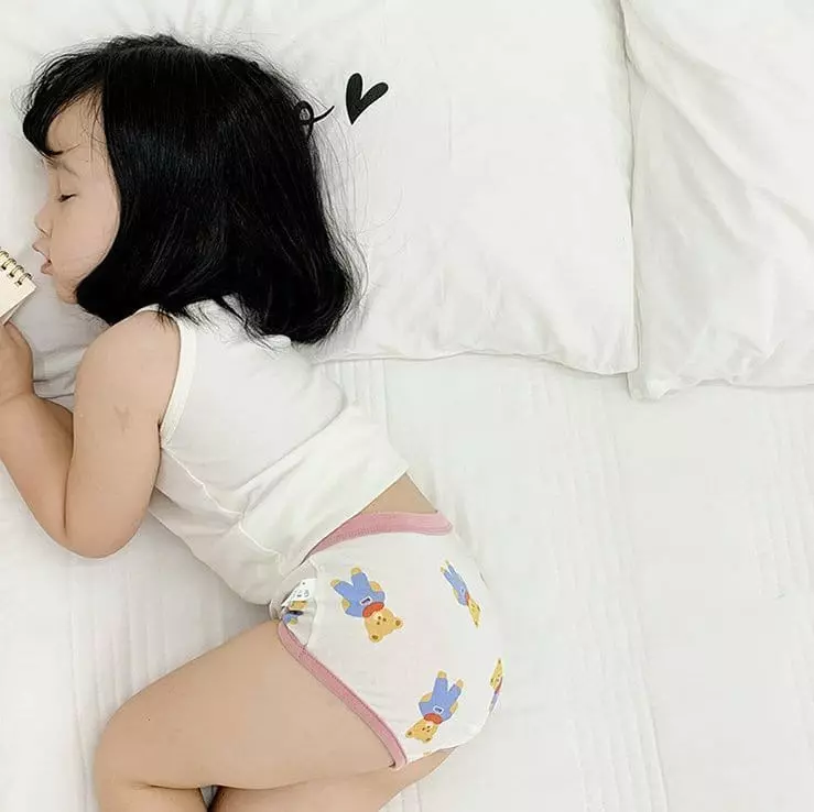 Miso - Korean Children Fashion - #fashionkids - Pink Bear Under Pants Set