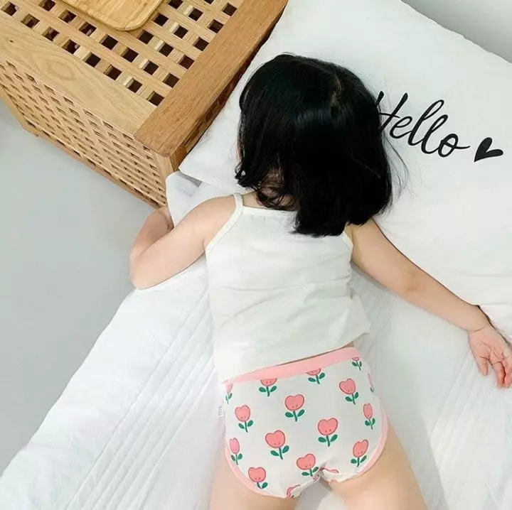 Miso - Korean Children Fashion - #kidsshorts - Flower Under Pants Set - 3