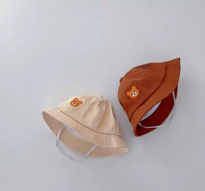 Miso - Korean Children Fashion - #kidsshorts - Bear Buckethat - 3