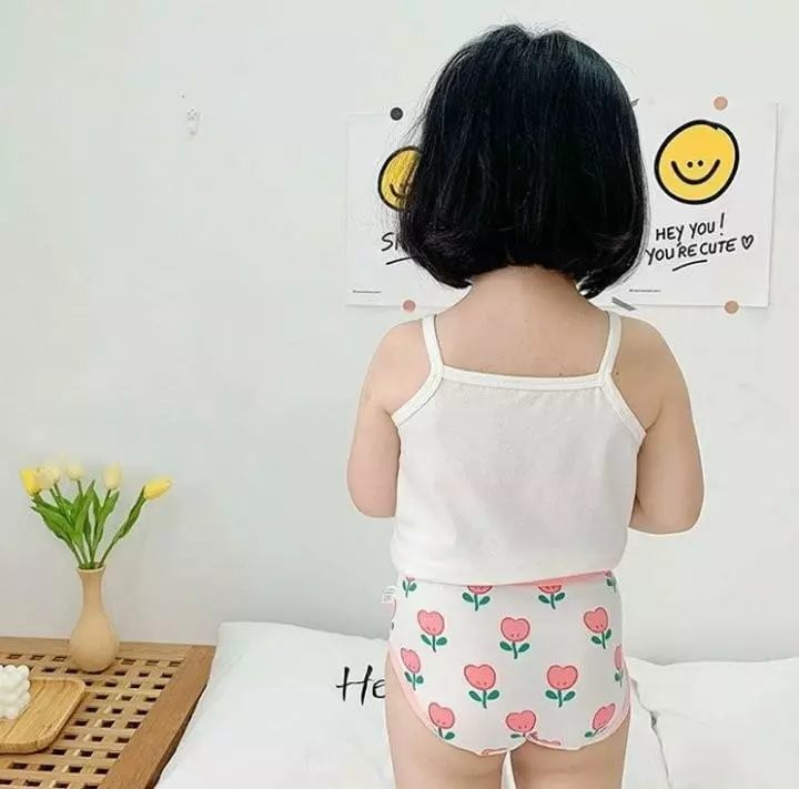 Miso - Korean Children Fashion - #kidsshorts - Flower Under Pants Set - 4