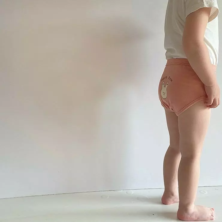 Miso - Korean Children Fashion - #kidsstore - Pink Rabbit Under Pants Set