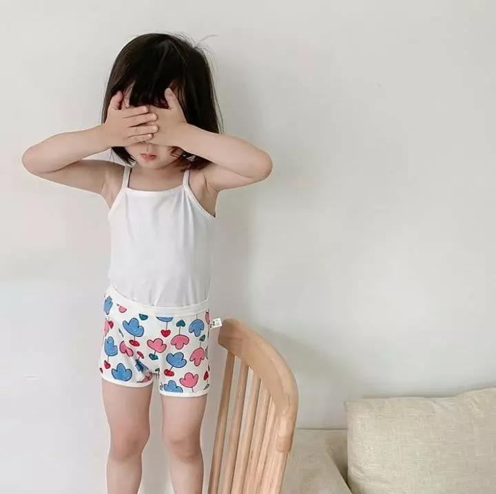 Miso - Korean Children Fashion - #kidsstore - Hear Blue Under Pants Set - 7