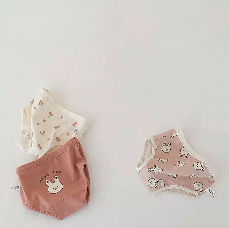 Miso - Korean Children Fashion - #Kfashion4kids - Pink Rabbit Under Pants Set - 4