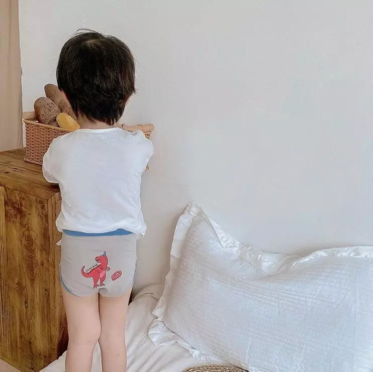 Miso - Korean Children Fashion - #littlefashionista - Dino Under Pants Set - 2