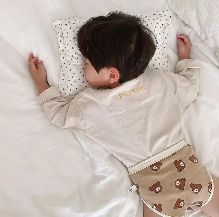 Miso - Korean Children Fashion - #minifashionista - Brown Bear Under Pants Set - 3