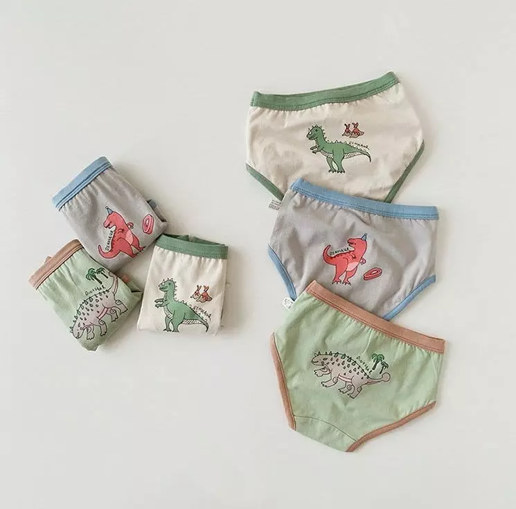 Miso - Korean Children Fashion - #stylishchildhood - Dino Under Pants Set - 8