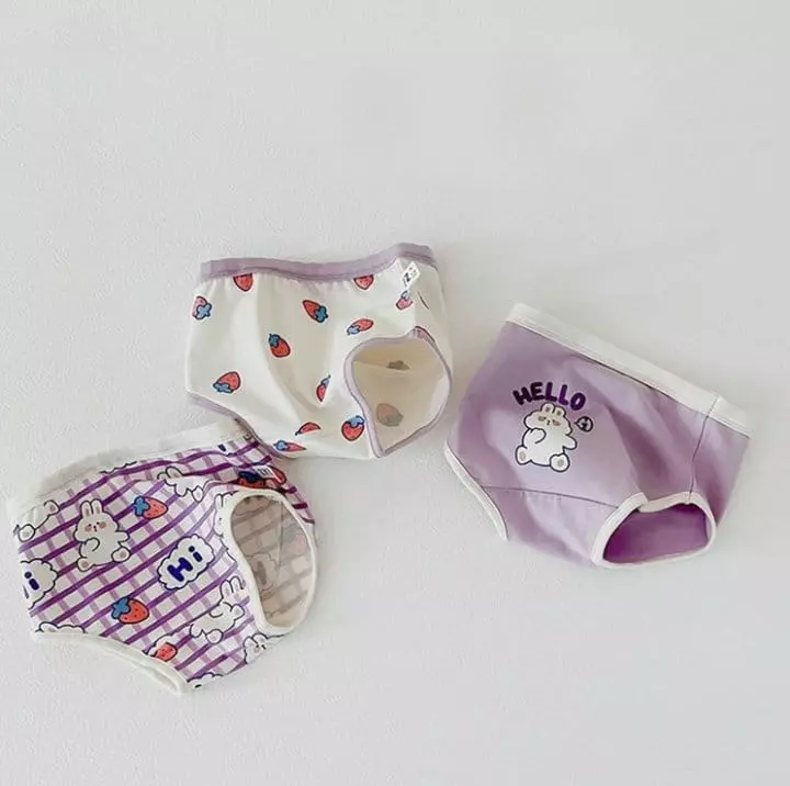 Miso - Korean Children Fashion - #stylishchildhood - Purple Under Pants Set - 3
