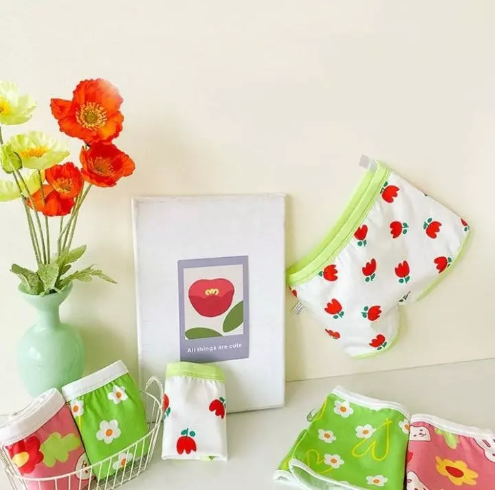 Miso - Korean Children Fashion - #stylishchildhood - Floral Under Pants Set