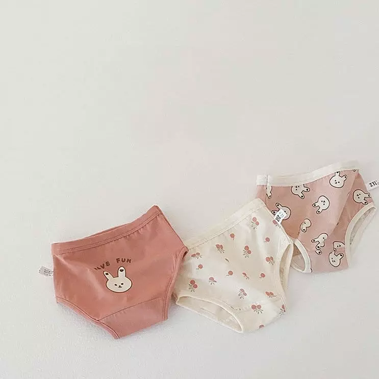 Miso - Korean Children Fashion - #todddlerfashion - Pink Rabbit Under Pants Set - 8