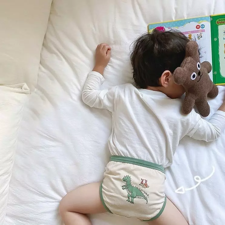Miso - Korean Children Fashion - #todddlerfashion - Dino Under Pants Set - 6