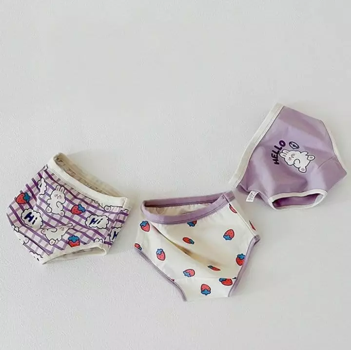 Miso - Korean Children Fashion - #todddlerfashion - Purple Under Pants Set