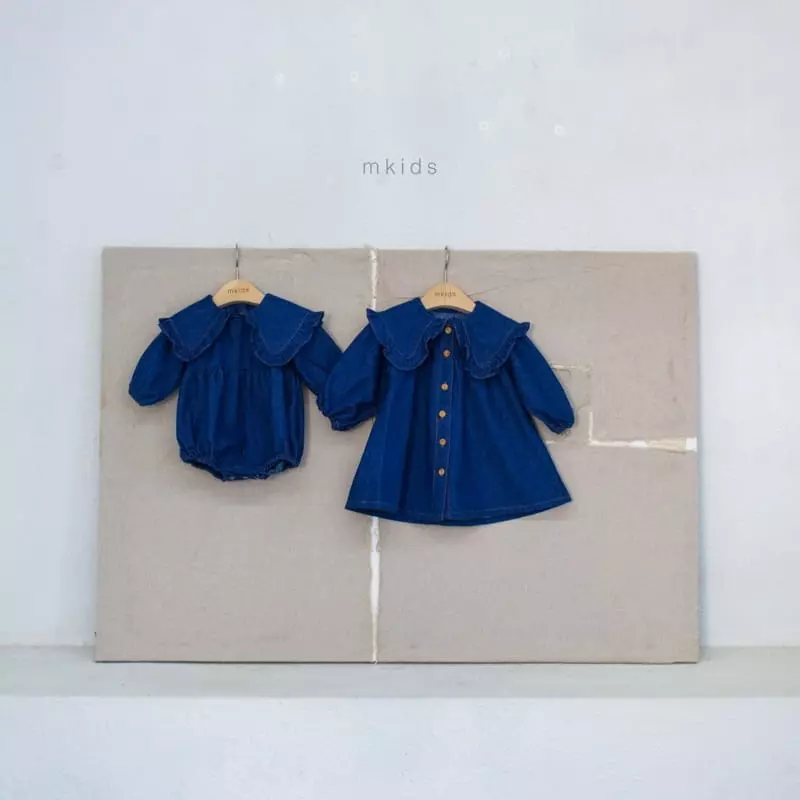 Mkids - Korean Baby Fashion - #babyboutique - Ani Big Collar Bodysuit - 5