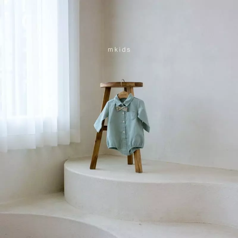 Mkids - Korean Baby Fashion - #babyboutique - Vest Tie Bodysuit - 2