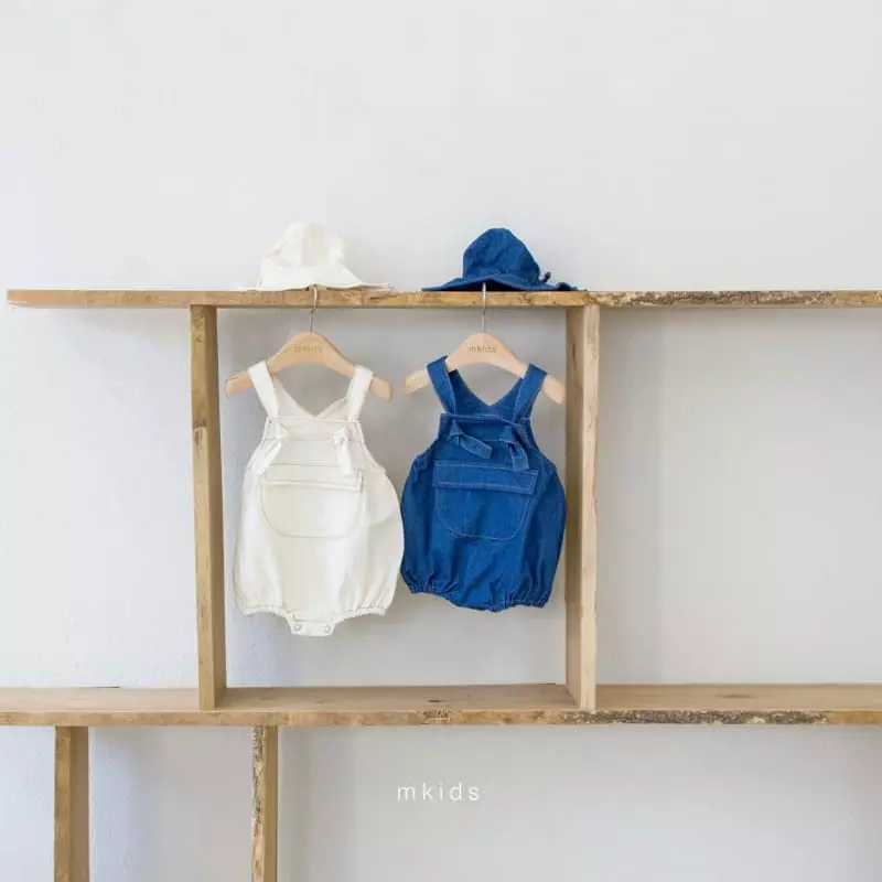 Mkids - Korean Baby Fashion - #babyboutiqueclothing - Morgan Dungarees Bodysuit