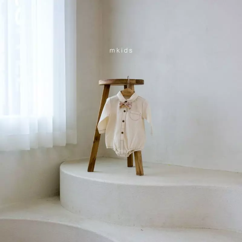 Mkids - Korean Baby Fashion - #babyboutiqueclothing - Vest Tie Bodysuit - 4